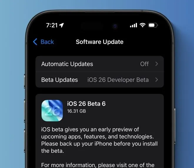 Швидше відкриття додатків на iPhone в iOS 26 beta 6